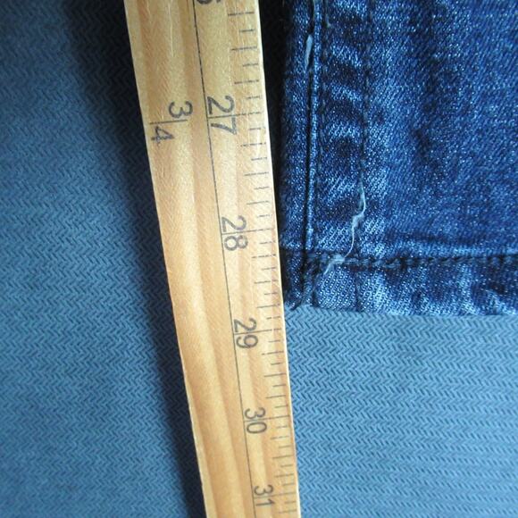 TK Axel Jeans Mens Size 34x30 Blue Slim Boot Denim Cowboy Western Biker Moto - Picture 7 of 12